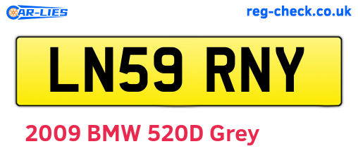 LN59RNY are the vehicle registration plates.