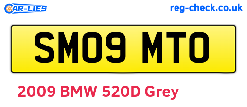 SM09MTO are the vehicle registration plates.