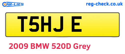 T5HJE are the vehicle registration plates.