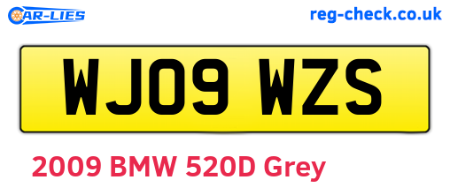 WJ09WZS are the vehicle registration plates.