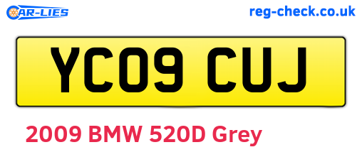 YC09CUJ are the vehicle registration plates.