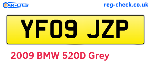 YF09JZP are the vehicle registration plates.