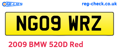 NG09WRZ are the vehicle registration plates.