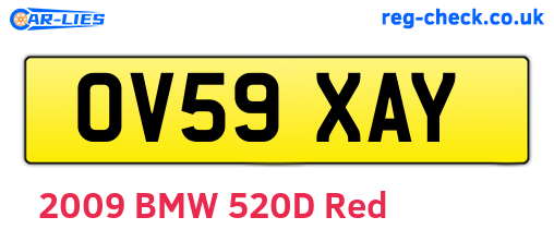 OV59XAY are the vehicle registration plates.