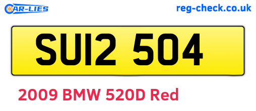 SUI2504 are the vehicle registration plates.