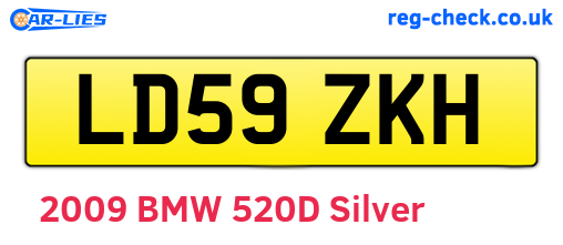 LD59ZKH are the vehicle registration plates.