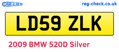 LD59ZLK are the vehicle registration plates.