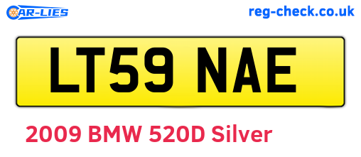 LT59NAE are the vehicle registration plates.