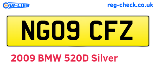 NG09CFZ are the vehicle registration plates.