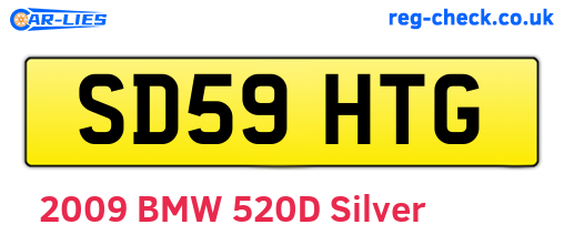 SD59HTG are the vehicle registration plates.
