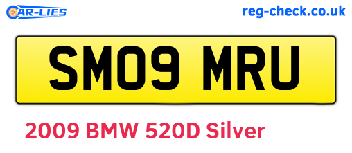 SM09MRU are the vehicle registration plates.