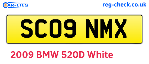 SC09NMX are the vehicle registration plates.