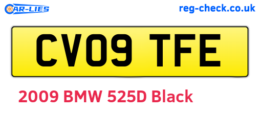 CV09TFE are the vehicle registration plates.