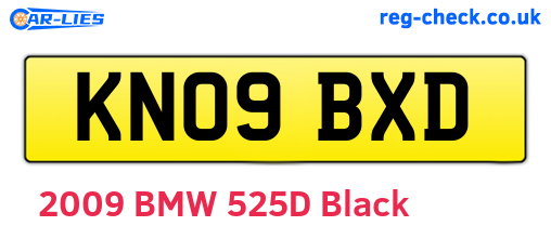 KN09BXD are the vehicle registration plates.