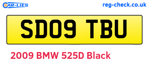 SD09TBU are the vehicle registration plates.