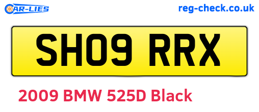 SH09RRX are the vehicle registration plates.