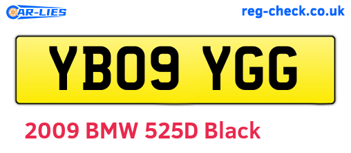 YB09YGG are the vehicle registration plates.