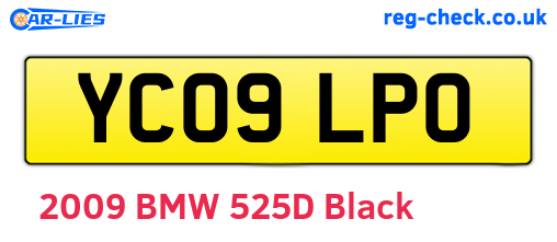 YC09LPO are the vehicle registration plates.