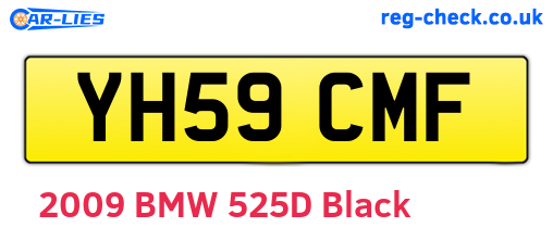 YH59CMF are the vehicle registration plates.