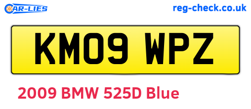 KM09WPZ are the vehicle registration plates.
