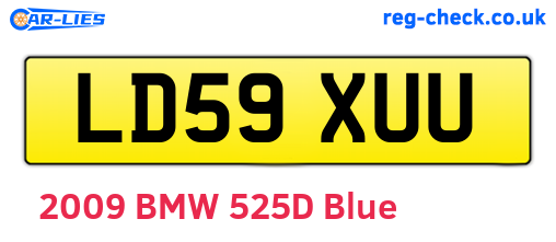 LD59XUU are the vehicle registration plates.