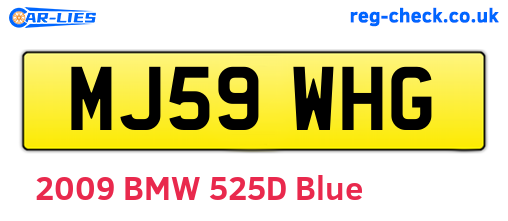 MJ59WHG are the vehicle registration plates.