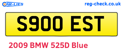S900EST are the vehicle registration plates.