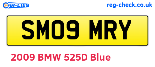 SM09MRY are the vehicle registration plates.