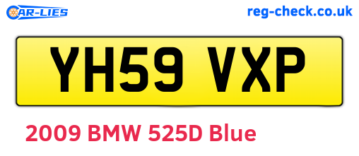 YH59VXP are the vehicle registration plates.