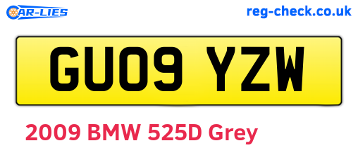 GU09YZW are the vehicle registration plates.