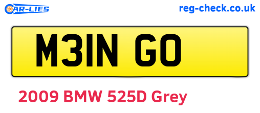 M31NGO are the vehicle registration plates.