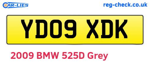 YD09XDK are the vehicle registration plates.