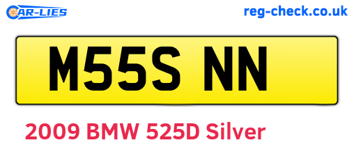 M55SNN are the vehicle registration plates.
