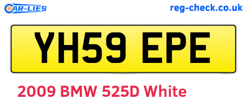 YH59EPE are the vehicle registration plates.