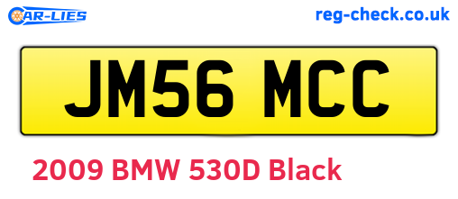 JM56MCC are the vehicle registration plates.