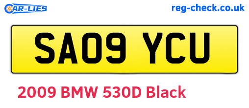 SA09YCU are the vehicle registration plates.