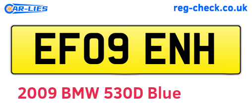 EF09ENH are the vehicle registration plates.