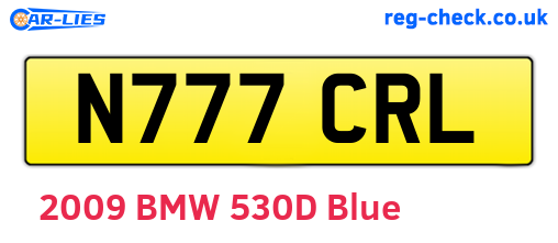 N777CRL are the vehicle registration plates.