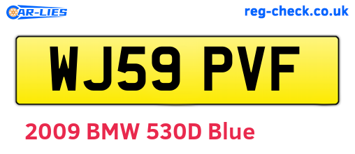 WJ59PVF are the vehicle registration plates.