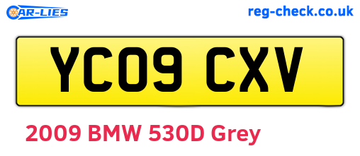 YC09CXV are the vehicle registration plates.