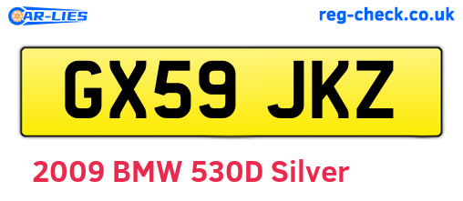 GX59JKZ are the vehicle registration plates.