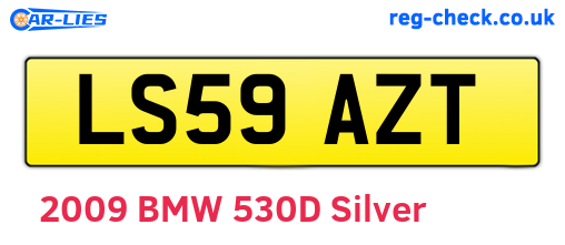 LS59AZT are the vehicle registration plates.