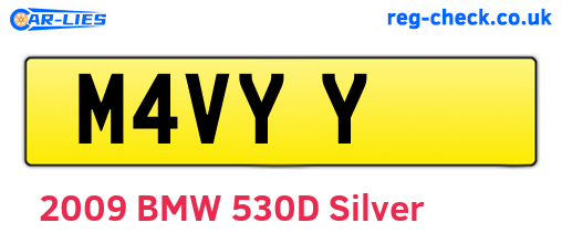 M4VYY are the vehicle registration plates.
