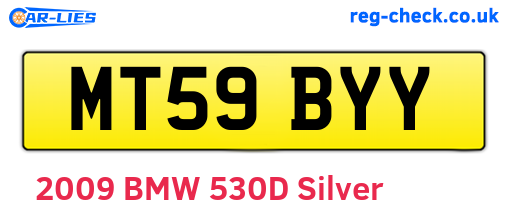 MT59BYY are the vehicle registration plates.