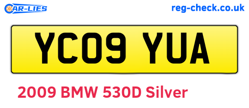 YC09YUA are the vehicle registration plates.