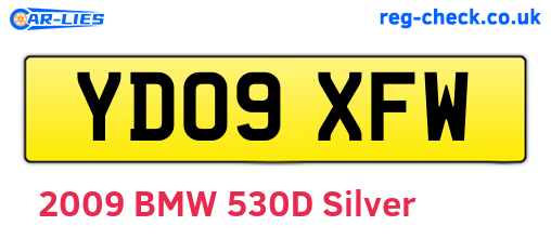 YD09XFW are the vehicle registration plates.
