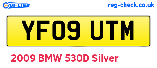 YF09UTM are the vehicle registration plates.