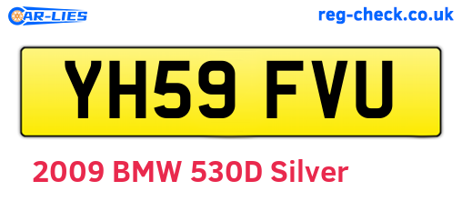 YH59FVU are the vehicle registration plates.