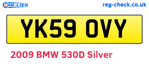 YK59OVY are the vehicle registration plates.