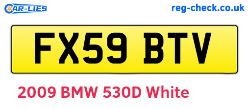FX59BTV are the vehicle registration plates.